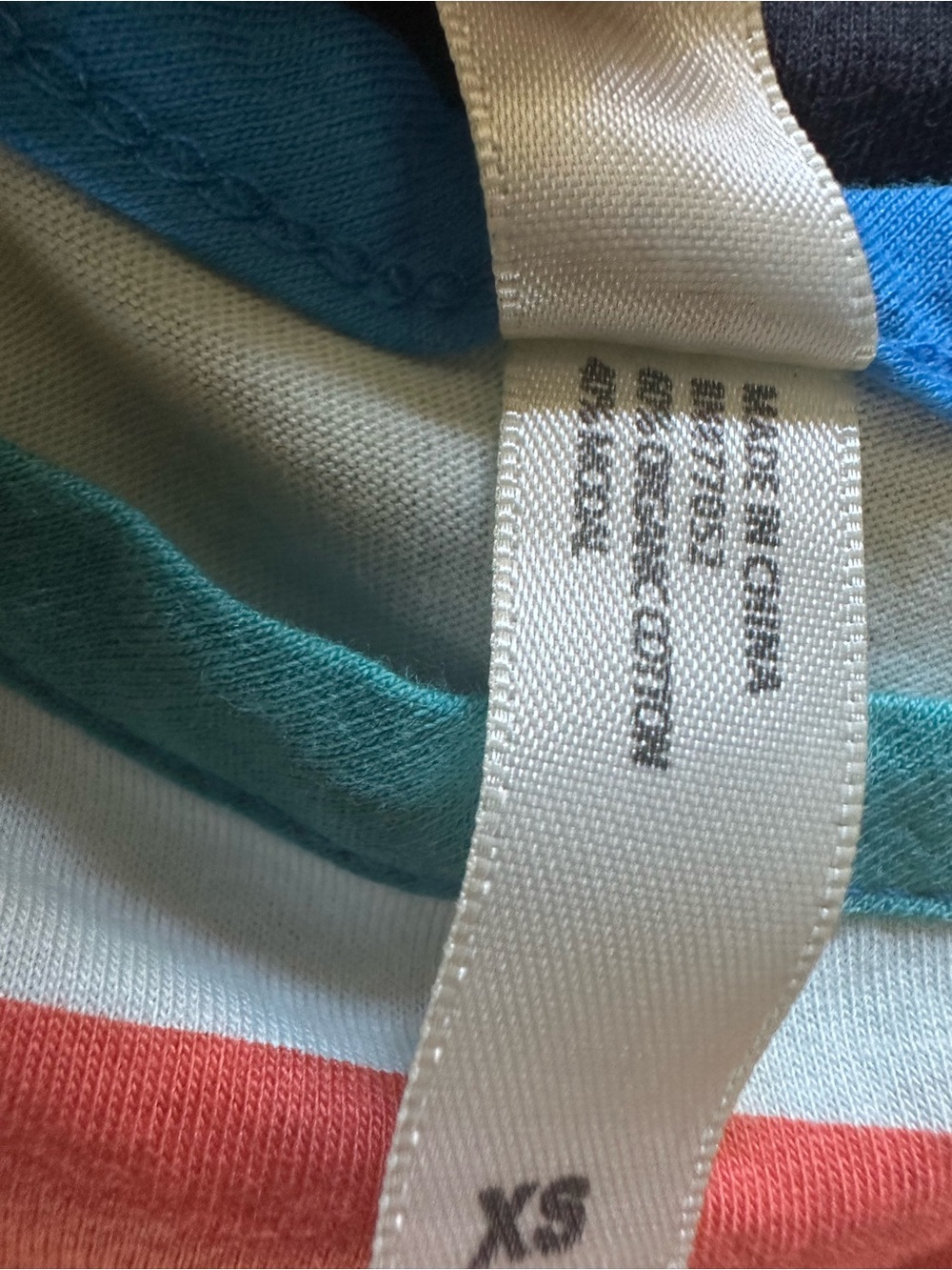 Threads 4 Thought Striped Maxi Dress in Blue, Black & Orange - Picture 4 of 6